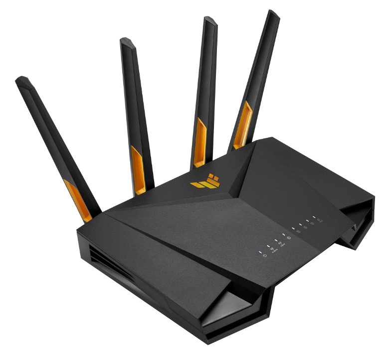 Zweites Bild vonASUS TUF-AX4200, Wi-Fi 6 (802.11ax), Dual-Band (2,4 GHz/5 GHz), Ethernet/LAN, Schwarz, Tabletop-Router
