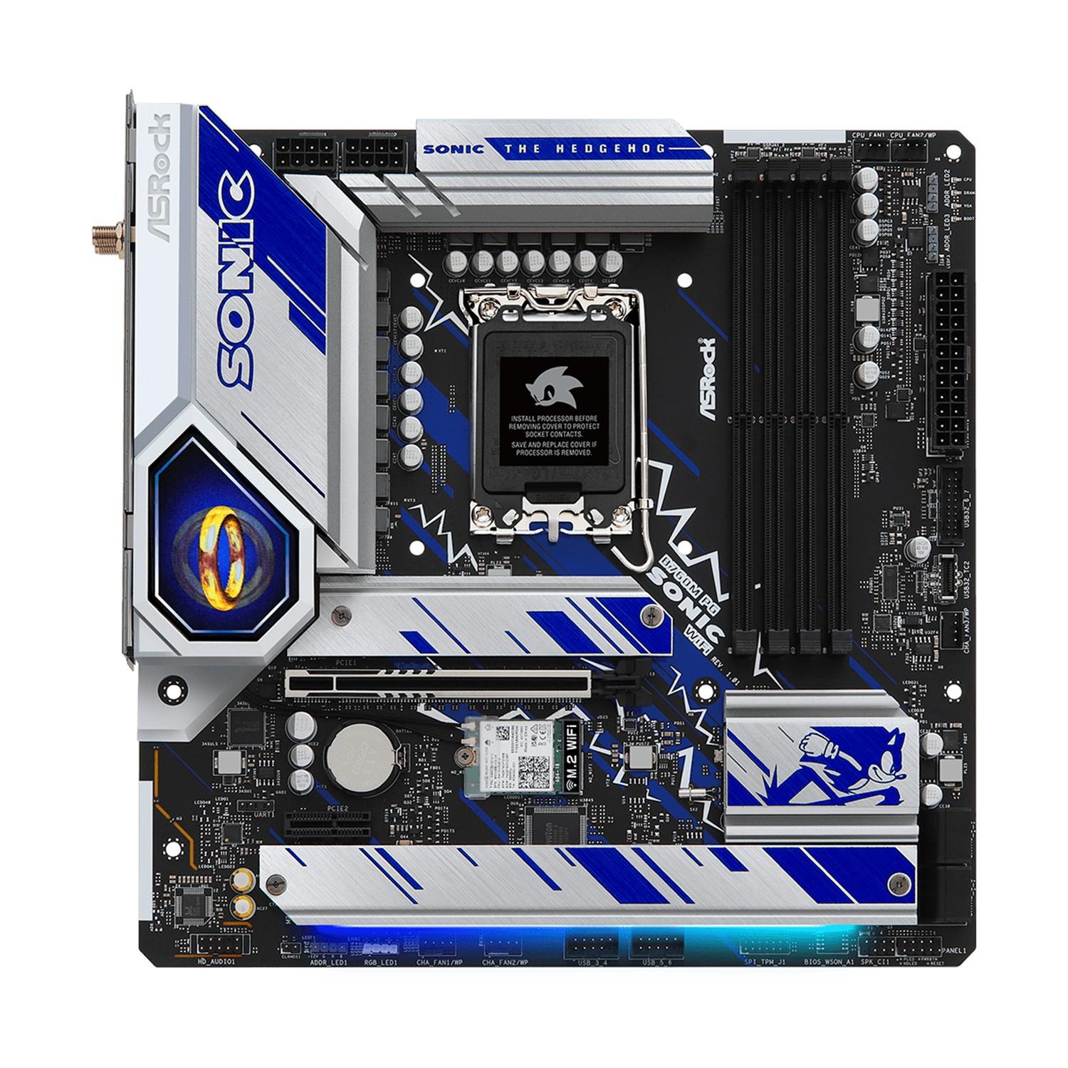 ASRock B760M PG SONIC WIFI, Intel, LGA 1700, Intel® Core™ i5, Intel® Core™ i7, Intel® Core™ i9, DDR5-SDRAM, 128 GB, DIMM