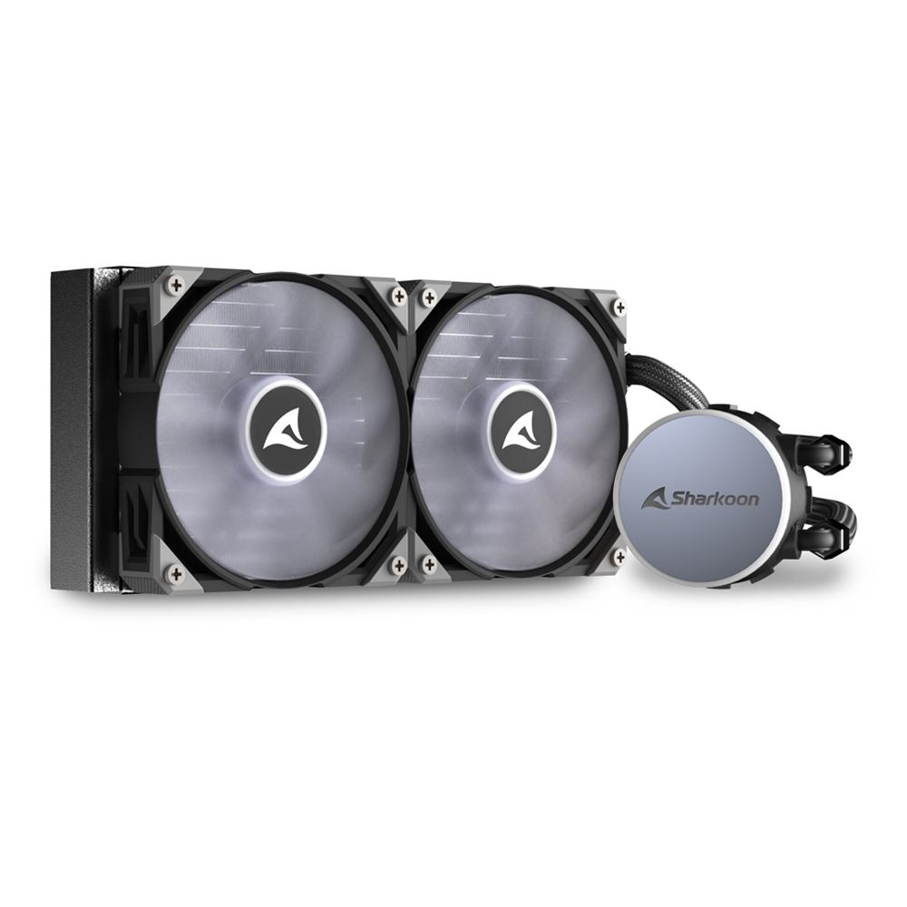 Zweites Bild vonSharkoon S70 rgb, All-in-One-Flüssigkeitskühler, 12 cm, 600 RPM, 2000 RPM, 35 dB, 131,93 m³/h