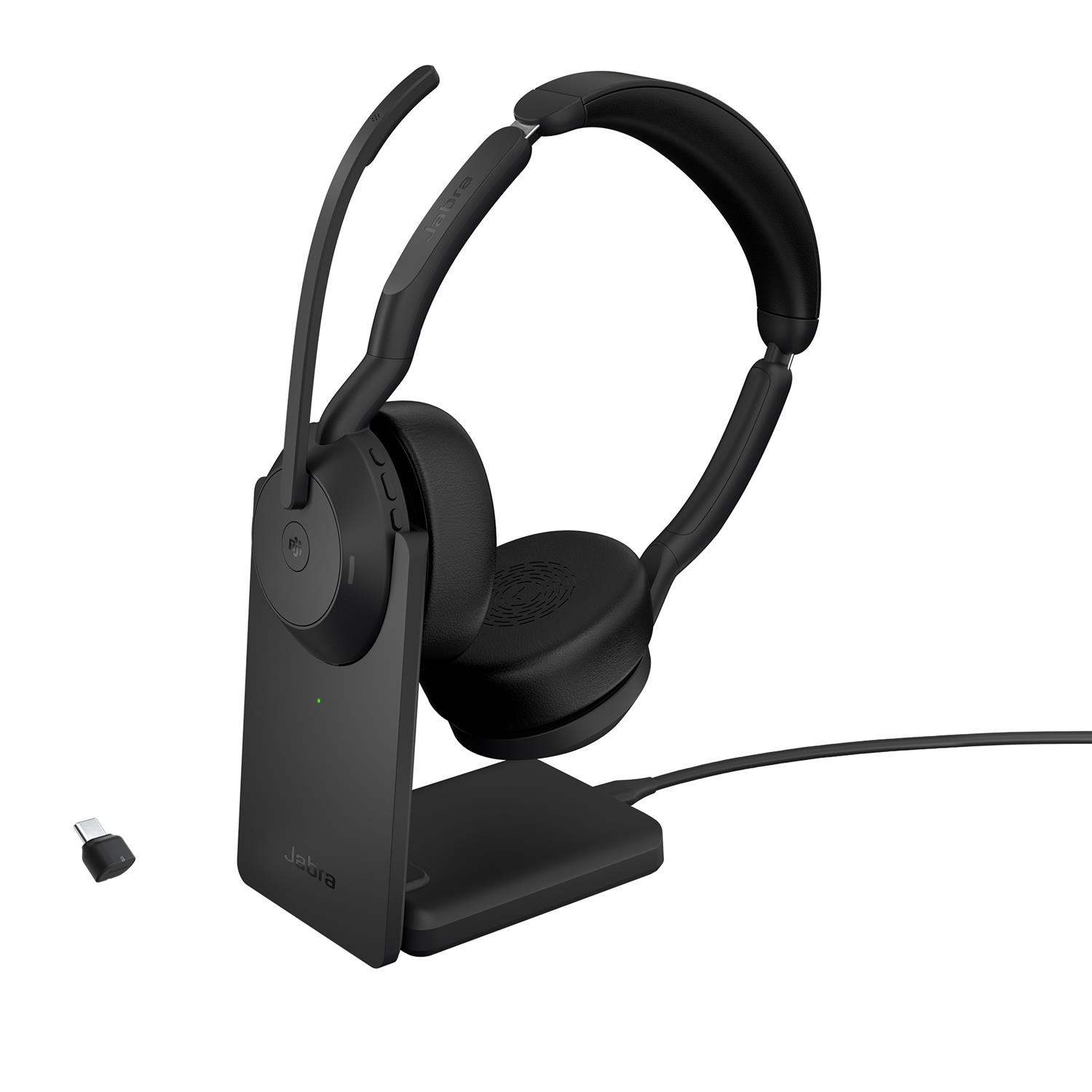 Jabra Evolve2 55, Verkabelt & Kabellos, Büro/Callcenter, 20 - 20000 Hz, 130 g, Kopfhörer, Schwarz