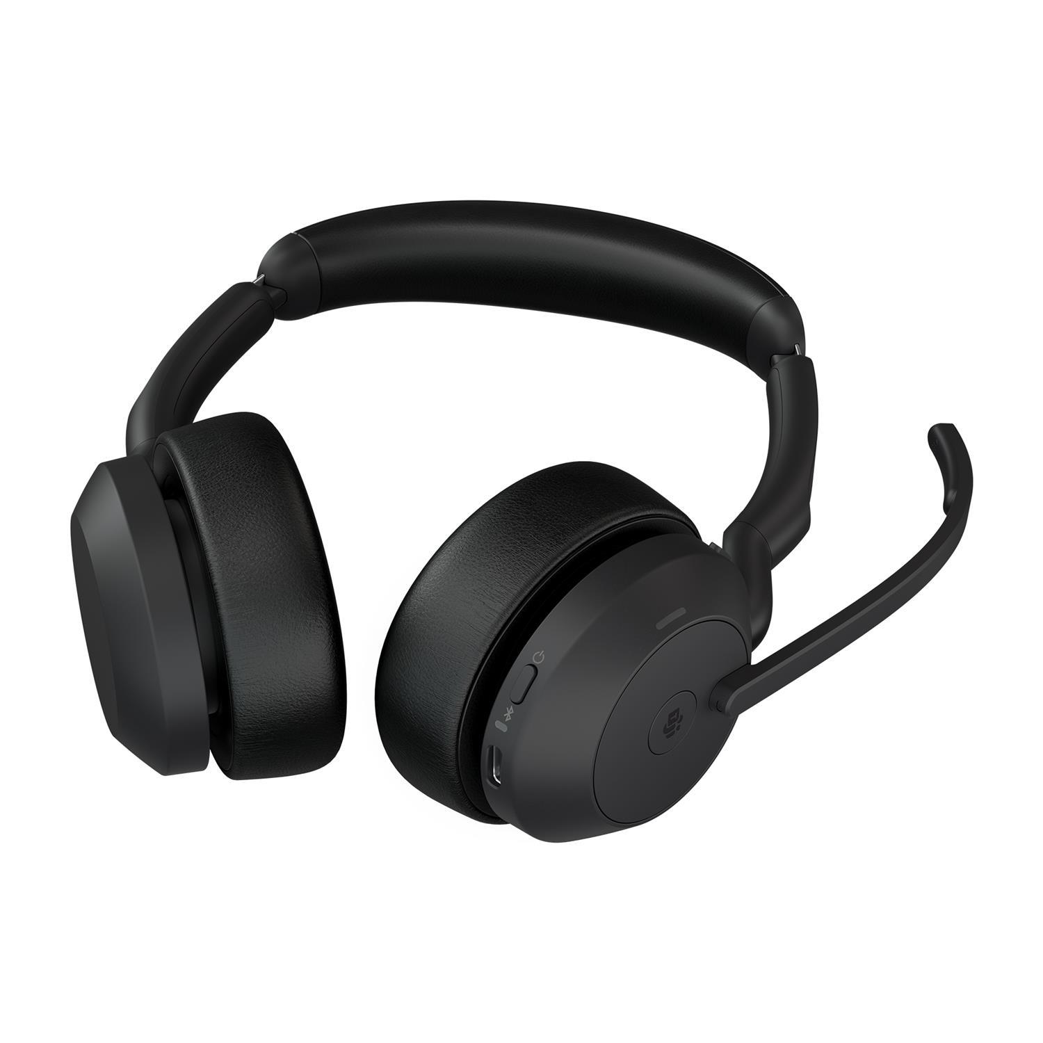 Zweites Bild vonJabra Evolve2 55, Verkabelt & Kabellos, Büro/Callcenter, 20 - 20000 Hz, 130 g, Kopfhörer, Schwarz