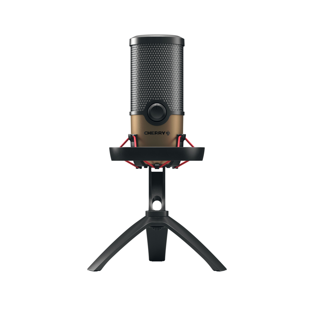 Cherry UM 9.0 PRO RGB, Tischmikrofon, 24 Bit, 192 kHz, 122 dB, Kabelgebunden, USB