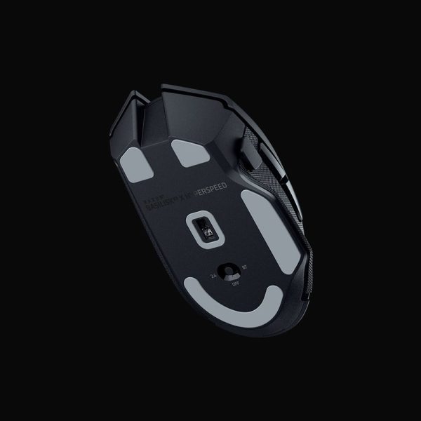 Zweites Bild vonRazer Basilisk V3 X HyperSpeed, rechts, Optisch, Bluetooth, 18000 DPI, Schwarz
