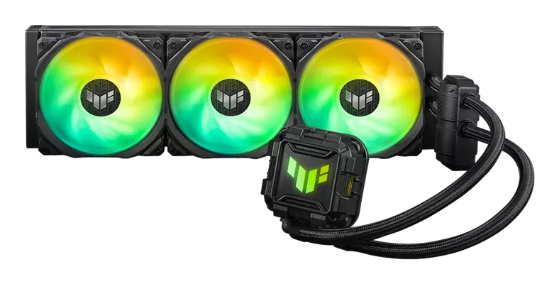 ASUS TUF GAMING LC II 360 ARGB, Flüssigkeitskühlung, 12 cm, 800 RPM, 2000 RPM, 113,8 m³/h, Schwarz