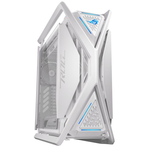 ASUS ROG GR701 Hyperion White, PC, Weiß, ATX, EATX, micro ATX, Mini-ITX, Aluminium, Multi, Vorderseite