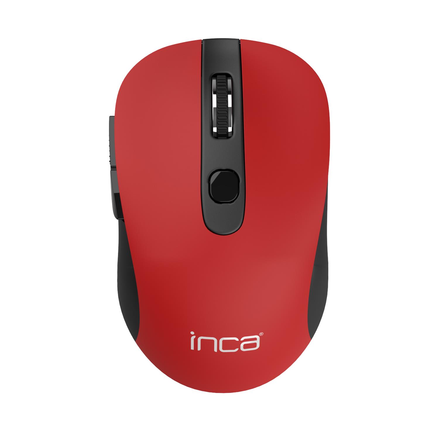Cian Technology GmbH Inca IWM-233RK, Beidhändig, Optisch, RF Wireless, 1600 DPI, Schwarz, Rot