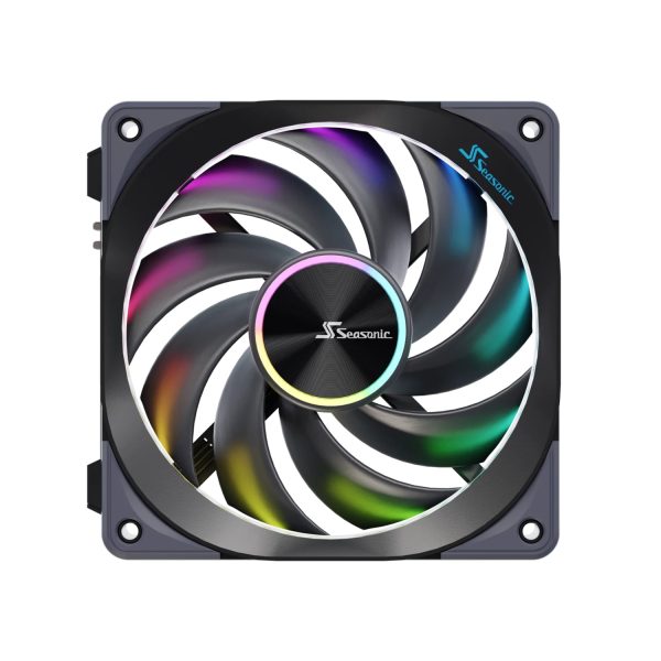 Zweites Bild vonSeasonic MagFlow ARGB, Ventilator, 12 cm, 2000 RPM, Schwarz