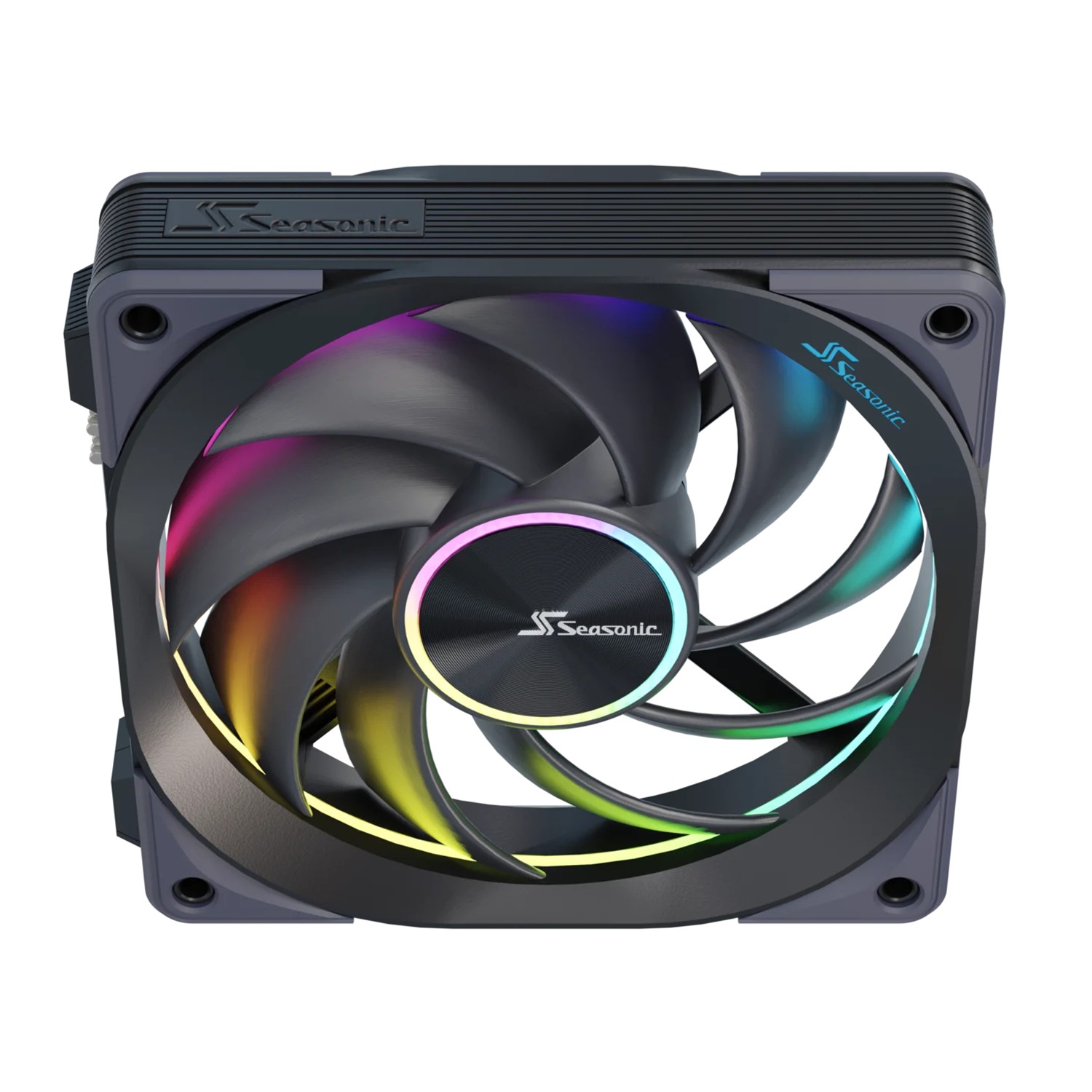 Zweites Bild vonSeasonic MagFlow ARGB, Ventilator, 12 cm, 2000 RPM, Schwarz