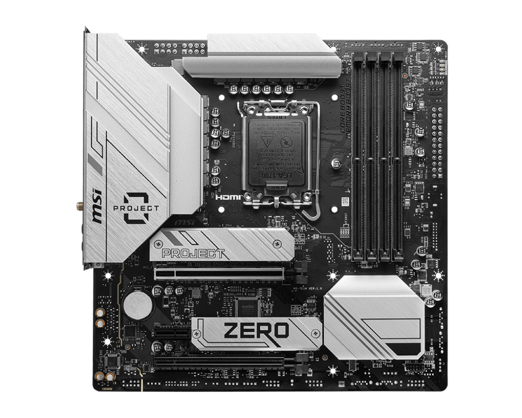 MSI B760M Ptoject Zero, Intel, LGA 1700, Intel® Celeron®, Intel® Pentium® Gold, LGA 1700, DDR5-SDRAM, 256 GB