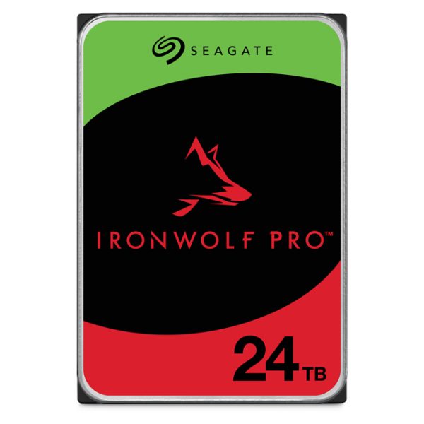 Seagate IronWolf Pro ST24000NT002, 24 TB, 7200 RPM, 512 MB, 3.5", Serial ATA III