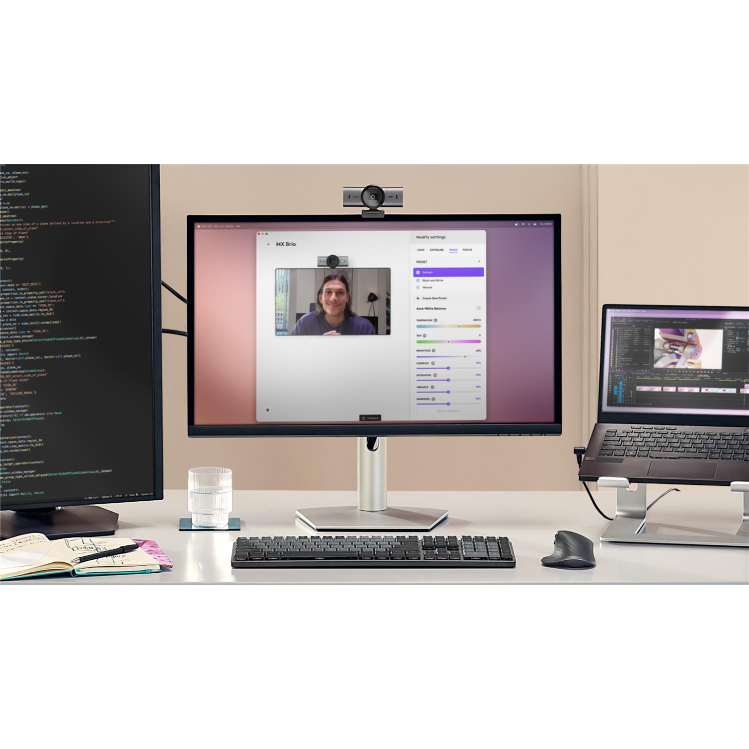 Zweites Bild vonLogitech 960-001559, 3840 x 2160 Pixel, 4K Ultra HD, 30 fps, 1080p, 2160p, 4x, Webcam-Abdeckung