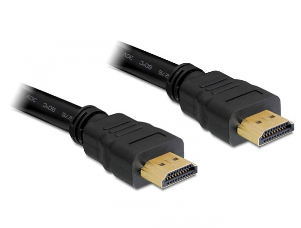 Delock 82709, 10 m, HDMI Typ A (Standard), HDMI Typ A (Standard), 10,2 Gbit/s, Schwarz