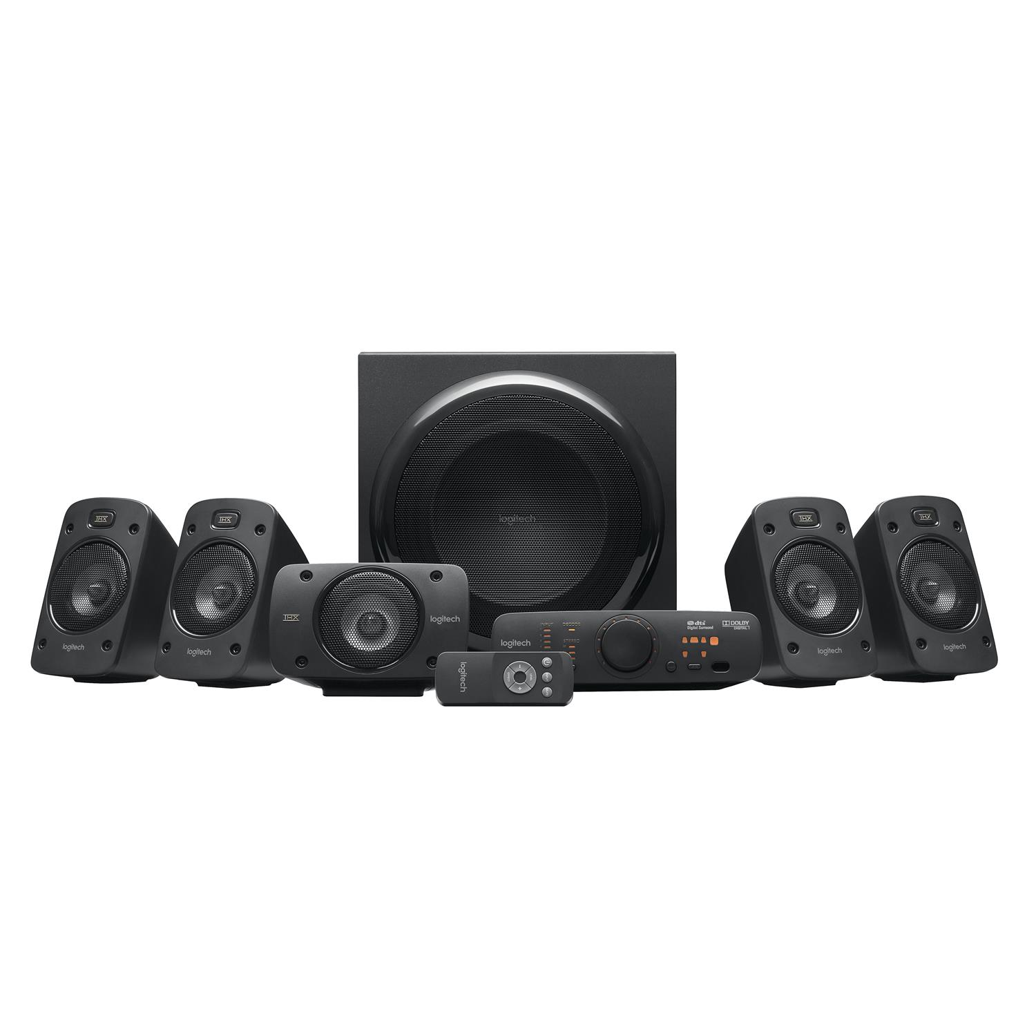 Logitech 980-000468, 5.1 Kanäle, 500 W, Universal, Schwarz, 1000 W, IR
