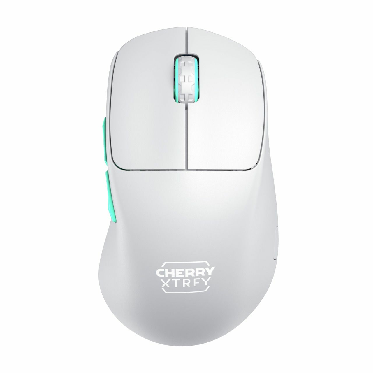 Cherry XTRFY M64 Wireless, RF Wireless, 26000 DPI, Blau, Türkis, Weiß