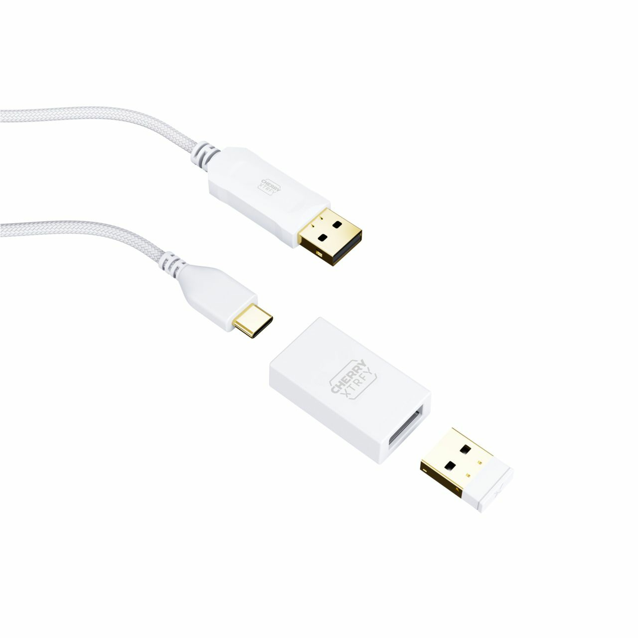Zweites Bild vonCherry XTRFY M64 Wireless, RF Wireless, 26000 DPI, Blau, Türkis, Weiß