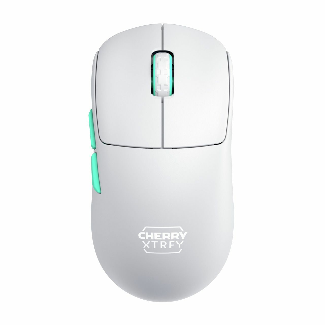 Cherry XTRFY M68 Wireless, RF Wireless, 26000 DPI, Blau, Türkis, Weiß