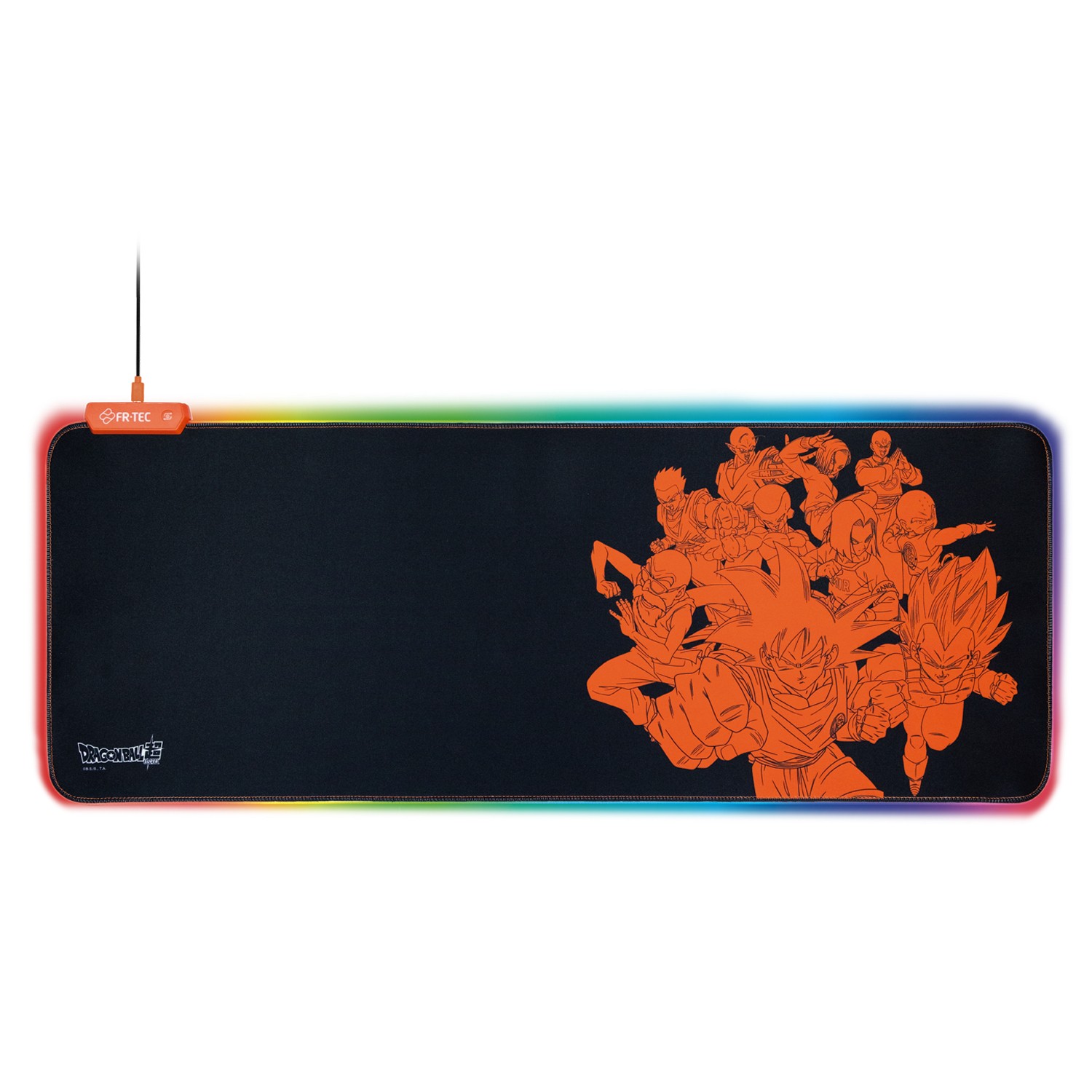Blade FR-TEC Dragon Ball Super, Schwarz, Abbildung, Mehrfarbig, Anti-Rutsch-Basis, Gaming-Mauspad