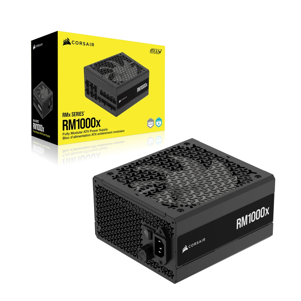Zweites Bild vonCorsair RMx Series RM1000x, 1000 W, 100 - 240 V, 47 - 63 Hz, 12 - 5 A, 12 A, 5 A