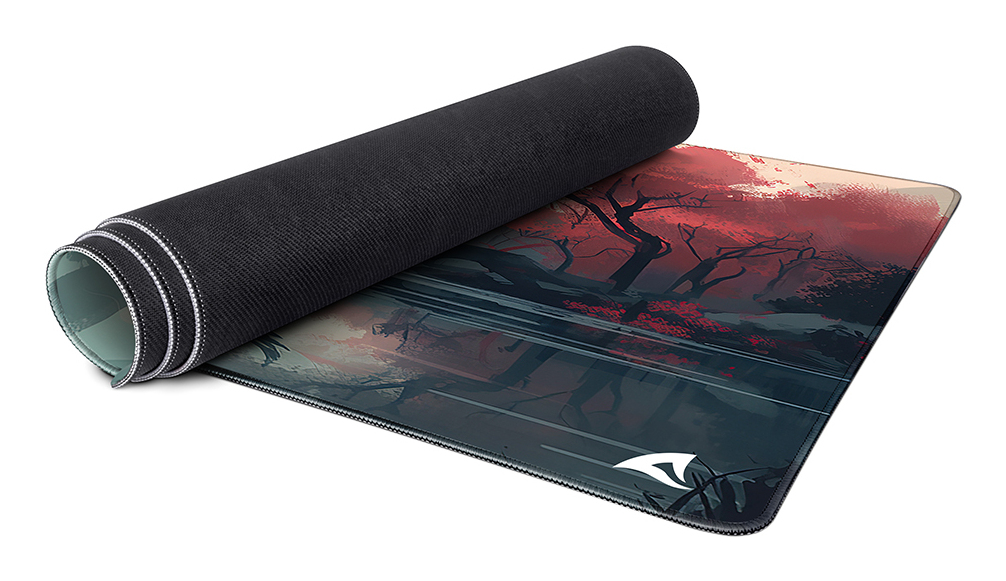 Zweites Bild vonSharkoon SKILLER SGP40 D7, Mehrfarbig, Abbildung, Gummi, Textil, Anti-Rutsch-Basis, Gaming-Mauspad