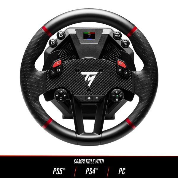 Zweites Bild vonThrustMaster T598, Lenkrad + Pedale, PC, PlayStation 4, PlayStation 5, Direkter Antrieb, Kabelgebunden, USB, Schwarz, Rot