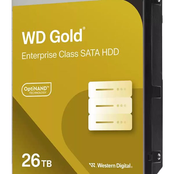 WD Gold WD261KRYZ, 26 TB, 7200 RPM, 512 MB, 3.5", Serial ATA III