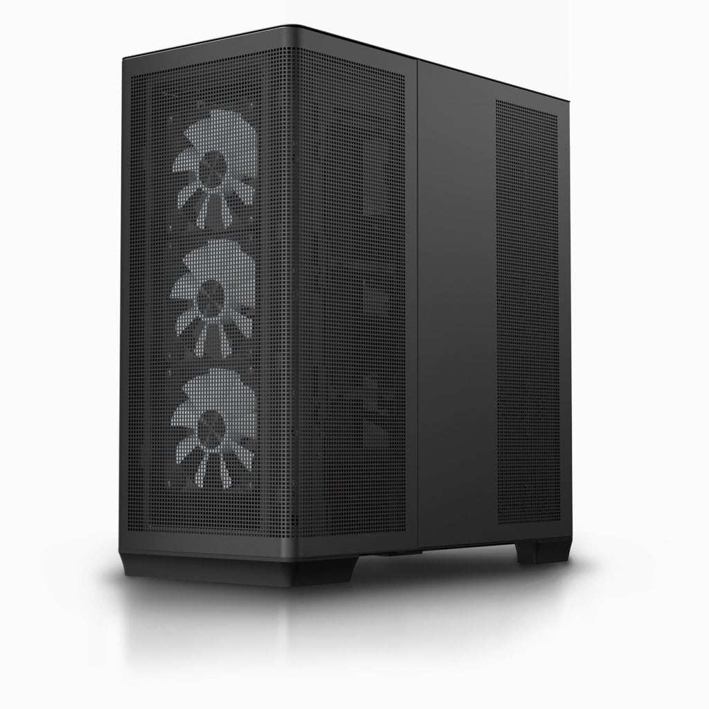 APNX C1-R-WT-v1, Midi Tower, PC, Schwarz, ATX, micro ATX, Mini-ITX, SECC, SGCC, Gaming