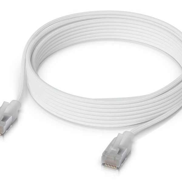 Zweites Bild vonUbiquiti UACC-Cable-Patch-EL-C6A-3M-W, 3 m, Cat6a, RJ-45, RJ-45, Durchscheinend, Weiß