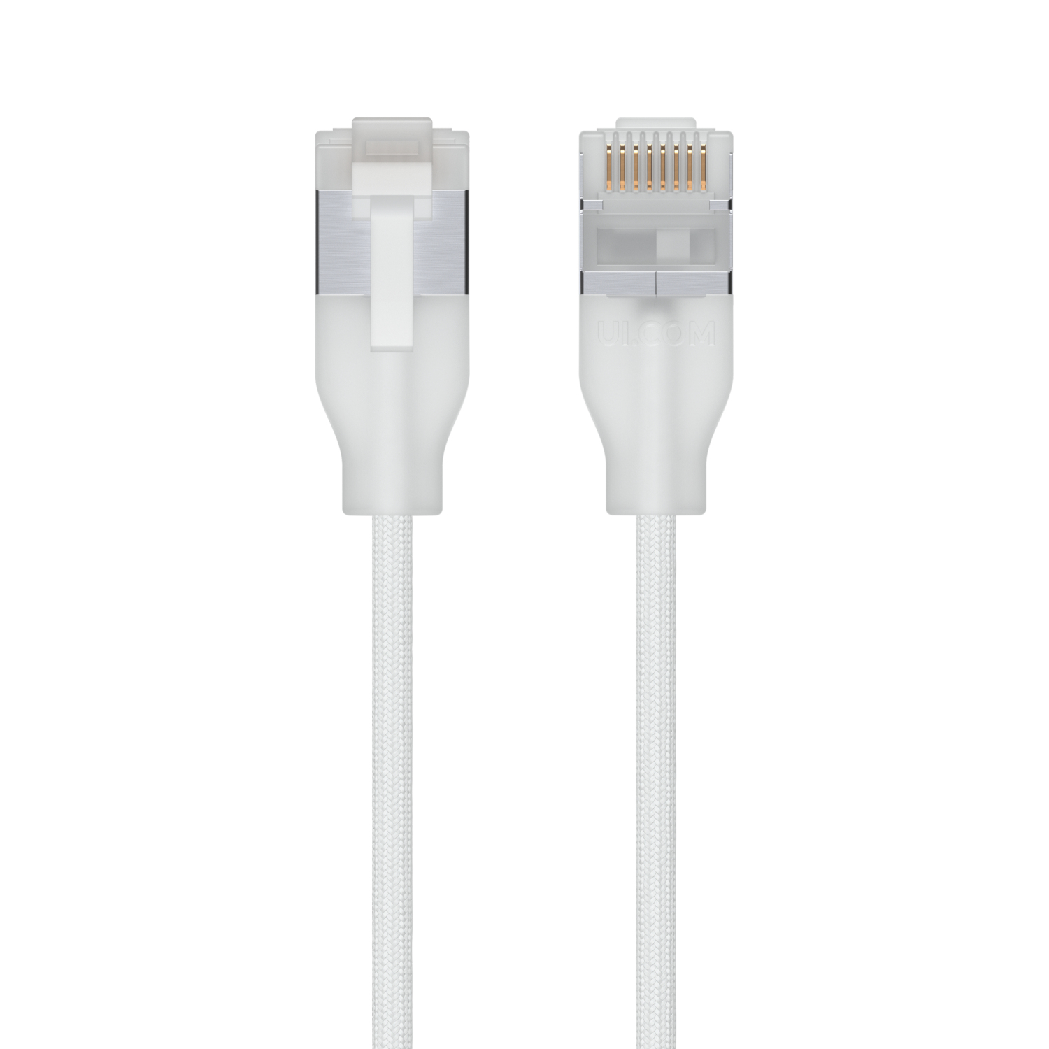 Ubiquiti UACC-Cable-Patch-EL-C6A-0.3M-W, 0,3 m, Cat6a, RJ-45, RJ-45, Durchscheinend, Weiß
