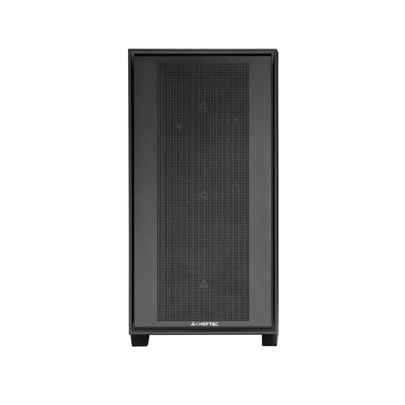 Zweites Bild vonChieftec | Night Hunter | GS-03B-BLK-OP | E-ATX Gaming Gehäuse, Schwarz, Midi Tower, PC, Schwarz, ATX, EATX, micro ATX, Mini-ITX, Gaming, 17,8 cm