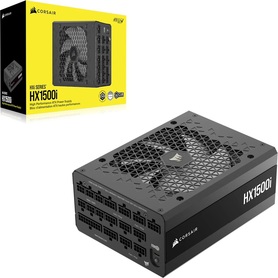 Zweites Bild vonCorsair HX1500, 1500 W, 100 - 240 V, 47 - 63 Hz, 15 - 9 A, 150 W, 1500 W