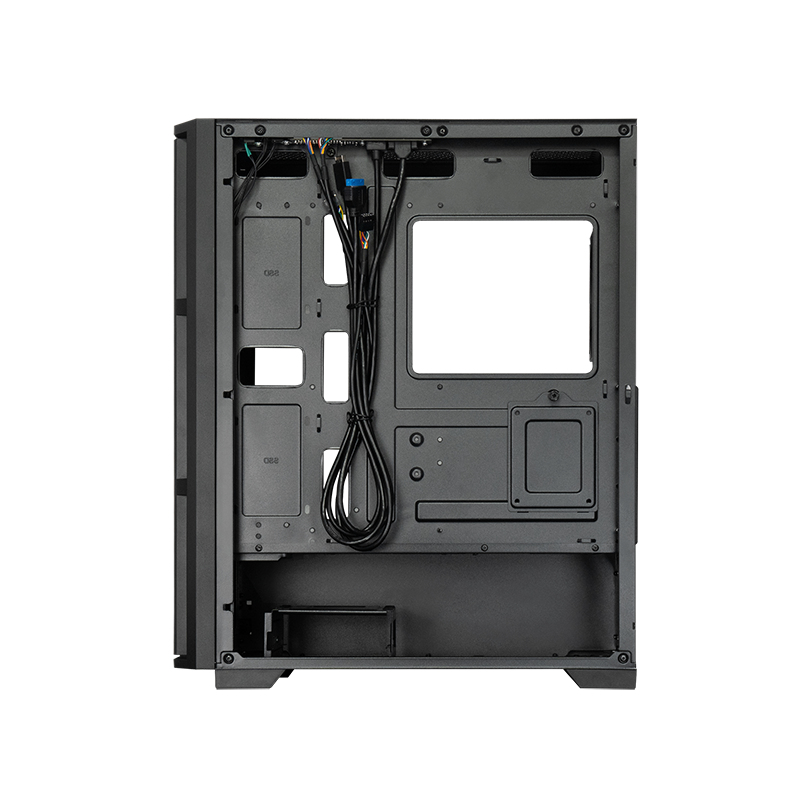 Zweites Bild vonChieftec AS-02B-OP, Midi Tower, PC, Schwarz, ATX, micro ATX, Mini-ITX, 16,5 cm, 120,140,240,280,360 mm