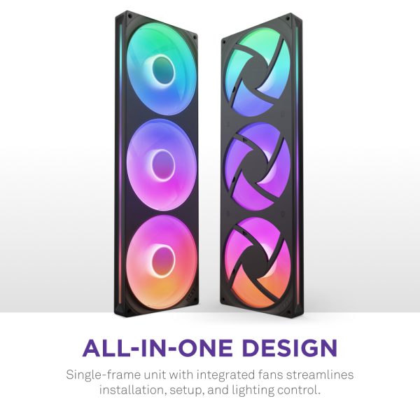 Zweites Bild vonNZXT F420 RGB Core, Ventilator, 14 cm, Schwarz