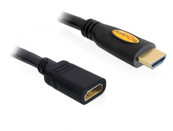 Delock 5m HDMI, 5 m, HDMI Typ A (Standard), HDMI Typ A (Standard), 3D, Schwarz