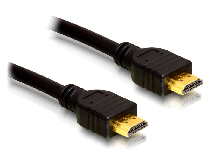 Zweites Bild vonDelock 83352, 0,25 m, HDMI Typ A (Standard), HDMI Typ A (Standard), 4096 x 2160 Pixel, 10,2 Gbit/s, Schwarz