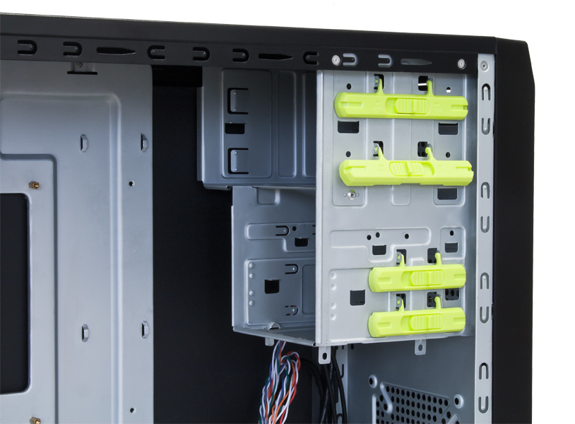 Zweites Bild vonChieftec LG-01B-OP, Midi Tower, PC, Schwarz, ATX, micro ATX, Heimbüro, 14 cm