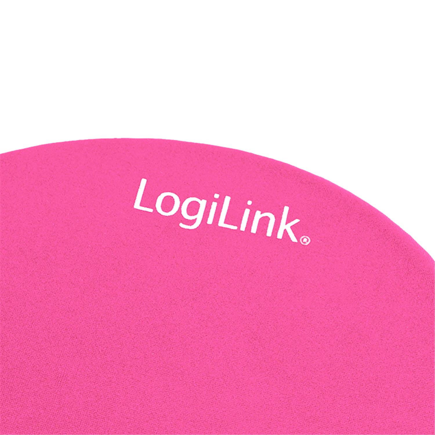 Zweites Bild vonLogiLink ID0027P, Pink, Monochromatisch, Schaum, Gel, Gummi, Handgelenkauflage