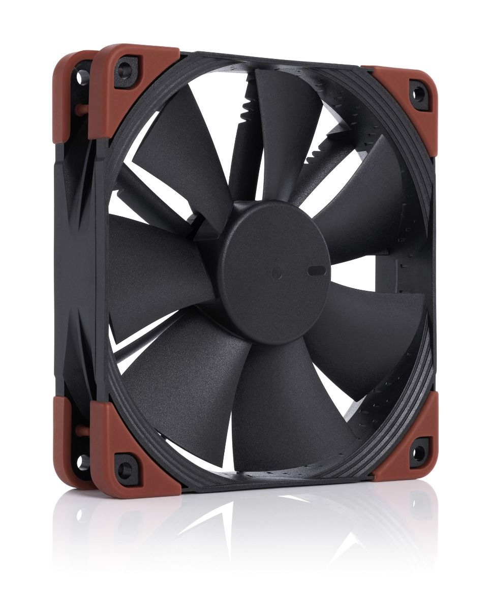 Noctua NF-F12 industrialPPC-3000 PWM, Ventilator, 12 cm, 750 RPM, 3000 RPM, 186,7 m³/h, Schwarz, Braun