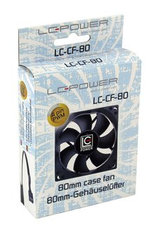 Zweites Bild vonLC-Power LC-CF-80, Ventilator, 8 cm, 800 RPM, 2200 RPM, 58,19 m³/h, Schwarz