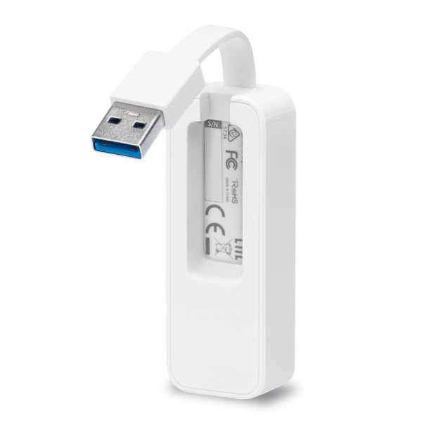 Zweites Bild vonTP-LINK USB-3.0-auf-Gigabit-LAN-Konverter, Kabelgebunden, USB, Ethernet, 1000 Mbit/s, Weiß