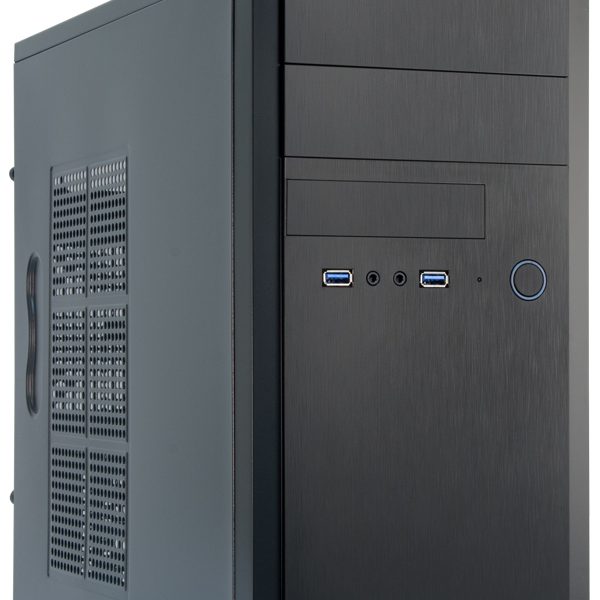 Chieftec HT-01B-OP, Mini Tower, PC, Schwarz, micro ATX, Aluminium, Heimbüro