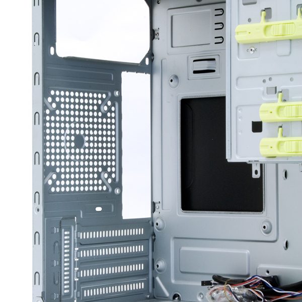 Zweites Bild vonChieftec HT-01B-OP, Mini Tower, PC, Schwarz, micro ATX, Aluminium, Heimbüro