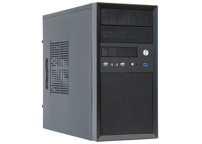 Chieftec CT-01B-350GPB, Mini Tower, PC, Schwarz, micro ATX, SECC, 14 cm