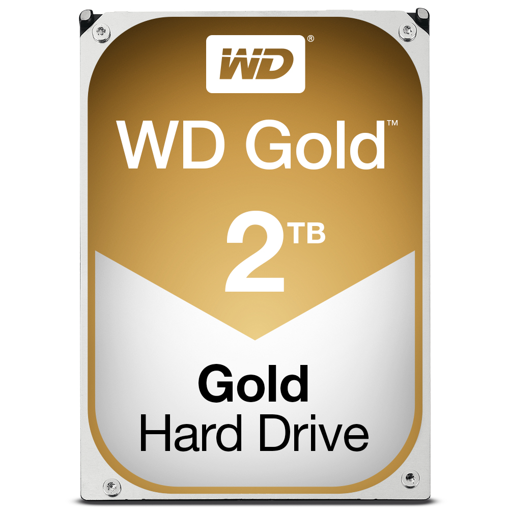 WD Gold, 2 TB, 7200 RPM, 128 MB, 3.5", Serial ATA III