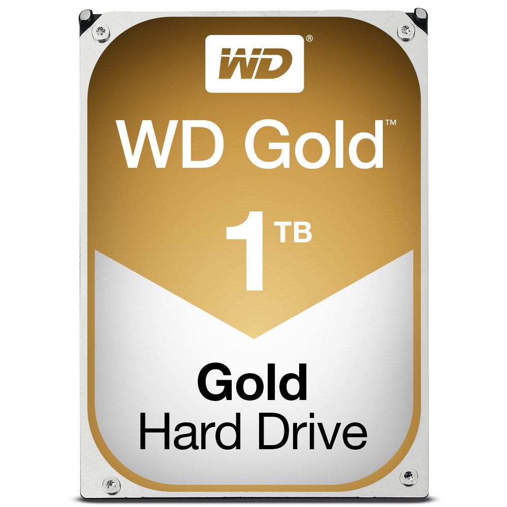 WD Gold, 1 TB, 7200 RPM, 128 MB, 3.5", Serial ATA III