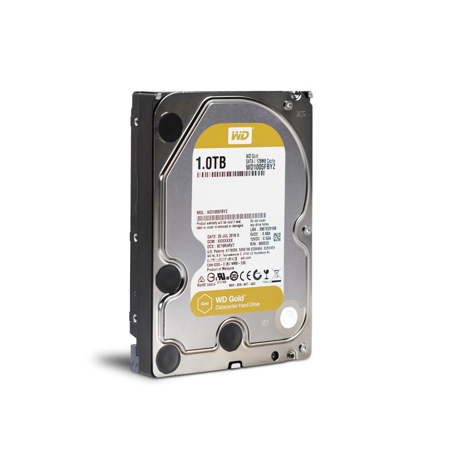 Zweites Bild vonWD Gold, 1 TB, 7200 RPM, 128 MB, 3.5", Serial ATA III