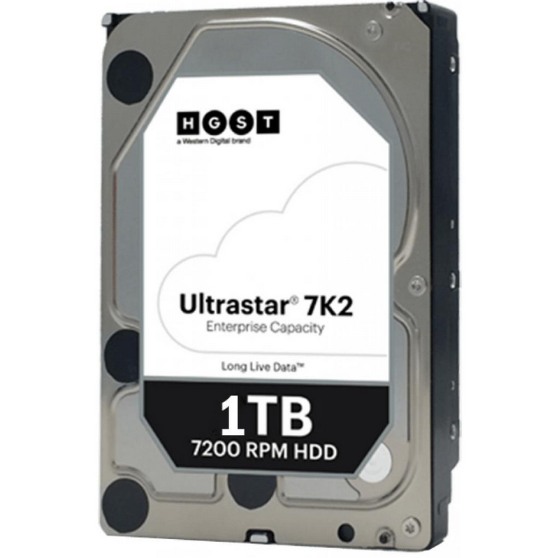 WD Ultrastar HUS722T1TALA604, 1 TB, 7200 RPM, 128 MB, 3.5", Serial ATA III