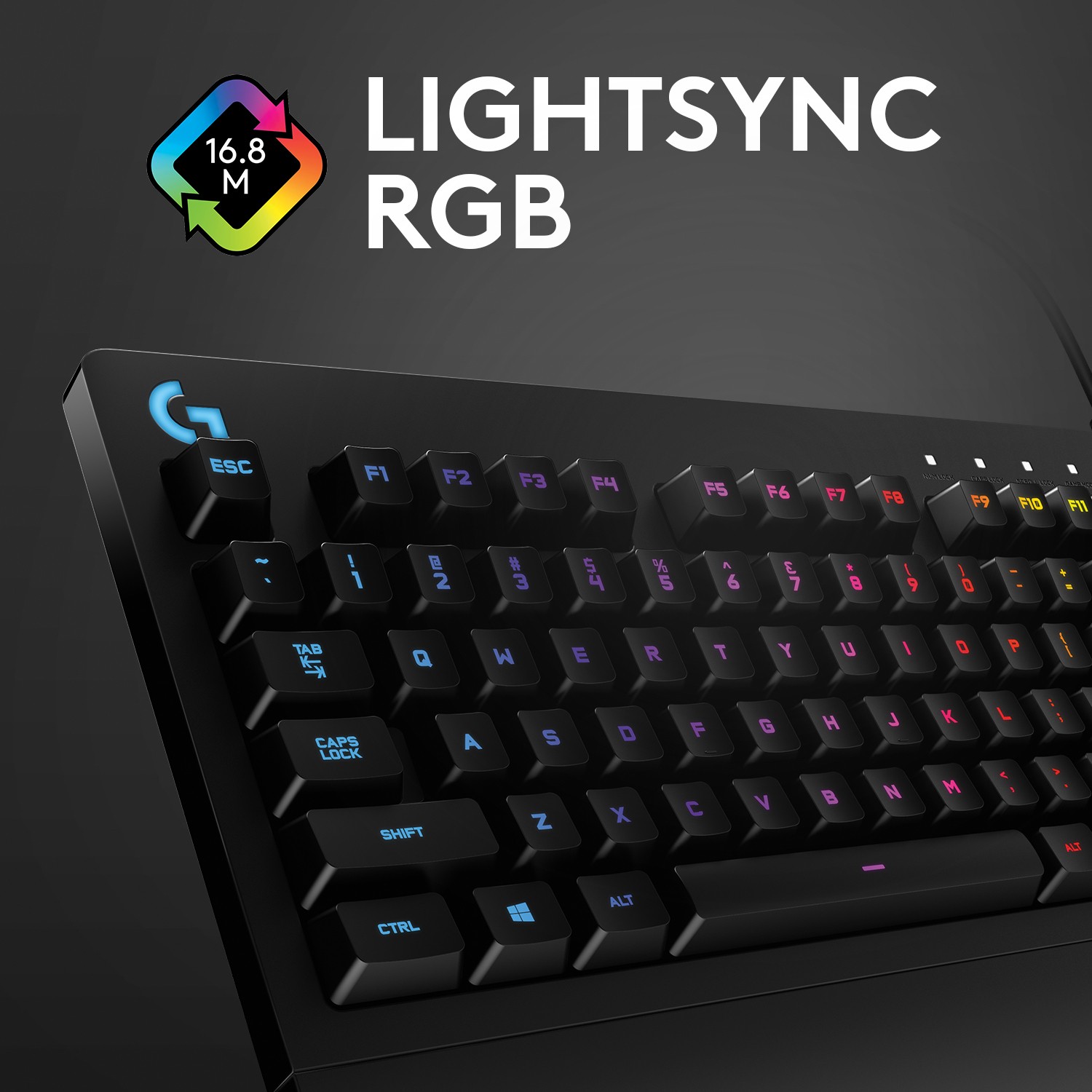 Zweites Bild vonLogitech G 920-008087, Volle Größe (100%), Kabelgebunden, USB, QWERTZ, RGB-LED, Schwarz