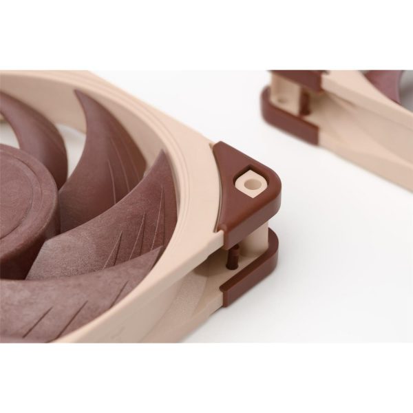 Zweites Bild vonNoctua NF A12x25 PWM, Ventilator, 12 cm, 450 RPM, 2000 RPM, 102,1 m³/h, Beige, Rot