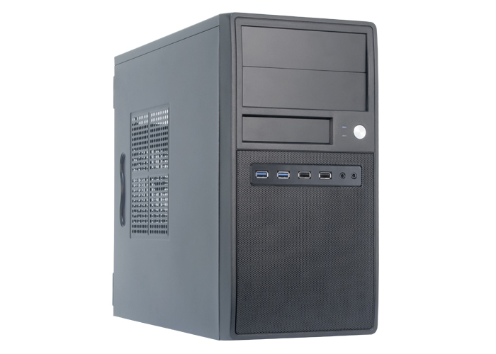 Chieftec CT-04B-350GPB, PC, Schwarz, micro ATX, Mini-ITX, SECC, 14 cm, 34 cm