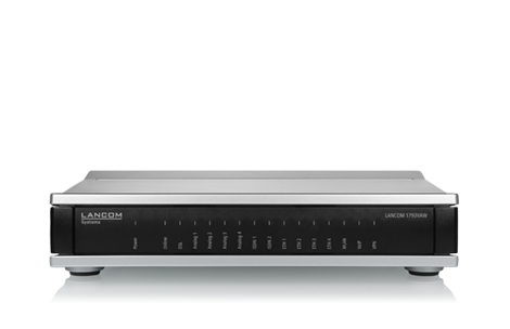 Lancom 1793VAW (EU), Wi-Fi 5 (802.11ac), Dual-Band (2,4 GHz/5 GHz), Ethernet/LAN, VDSL, Schwarz, Grau, Tabletop-Router